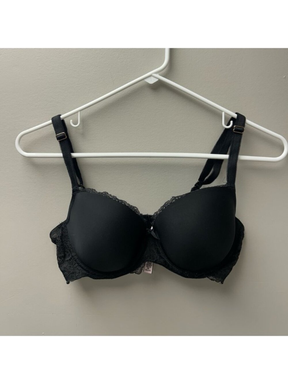 Victoria Secret Lined Demi Black Lace Bra